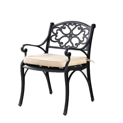 Aluminium Chair Black Pair