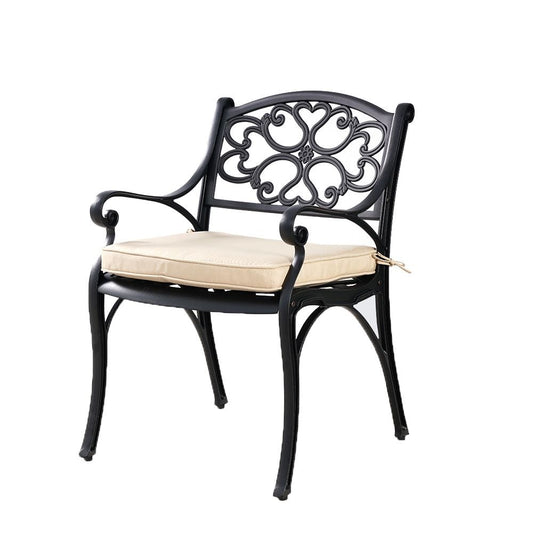 Aluminium Chair Black Pair