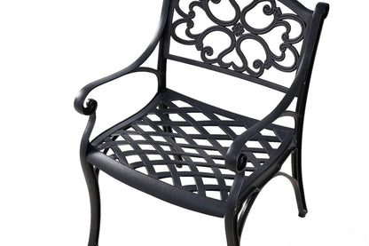 Aluminium Chair Black Pair