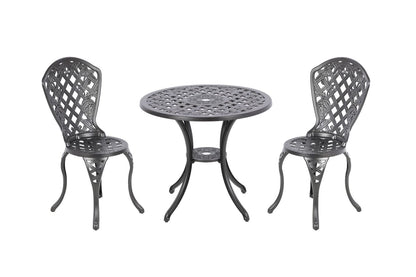 Outdoor 3 Piece Aluminium Setting 47x50x93cm