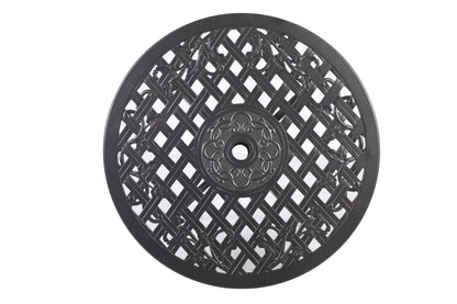 Aluminium Outdoor Table Black 79x79x69cm