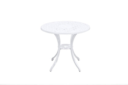 Aluminium Outdoor Table White 79x79x69cm