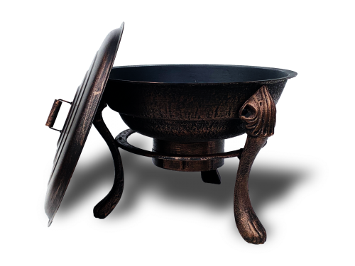 Vesuvius Firepit Bbq With Lid