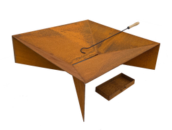 Firepit With Ash Tray With 0.11 Mild Steel"