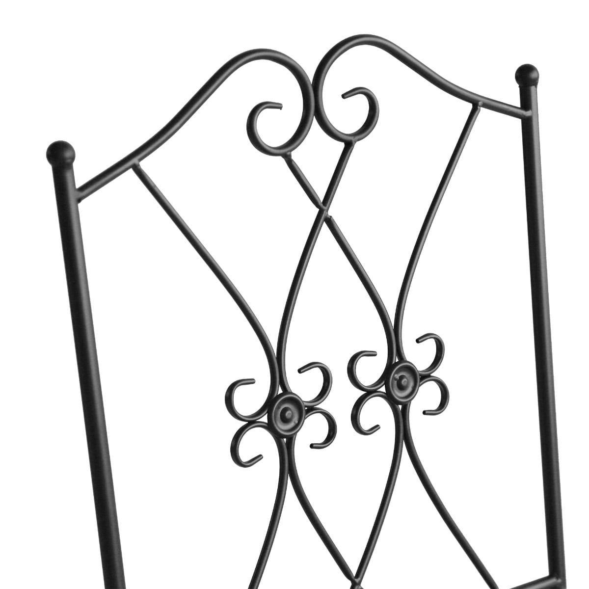 Outdoor Dining Set White Iron