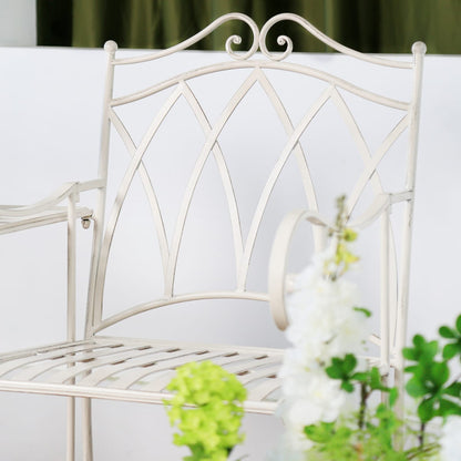 Outdoor Lounge Set White 160x67x95cm