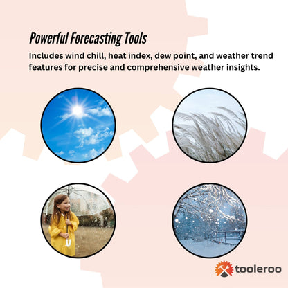 Weather Station 7-in-1 Professional Home Forecast Outdoor Sensor