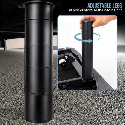 Adjustable Double Bed Base With Wireless Remote 138x188cm