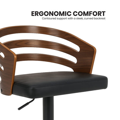 Bentwood Barstool Adjustable Height 46x48x85cm