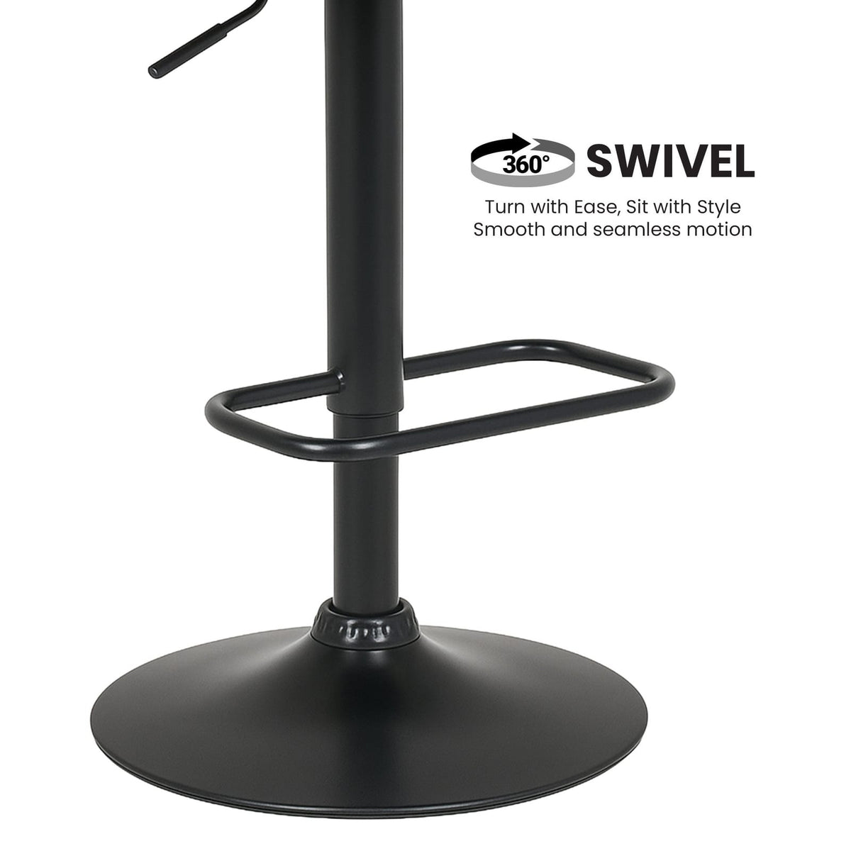 Bentwood Barstool Adjustable Height 46x48x85cm