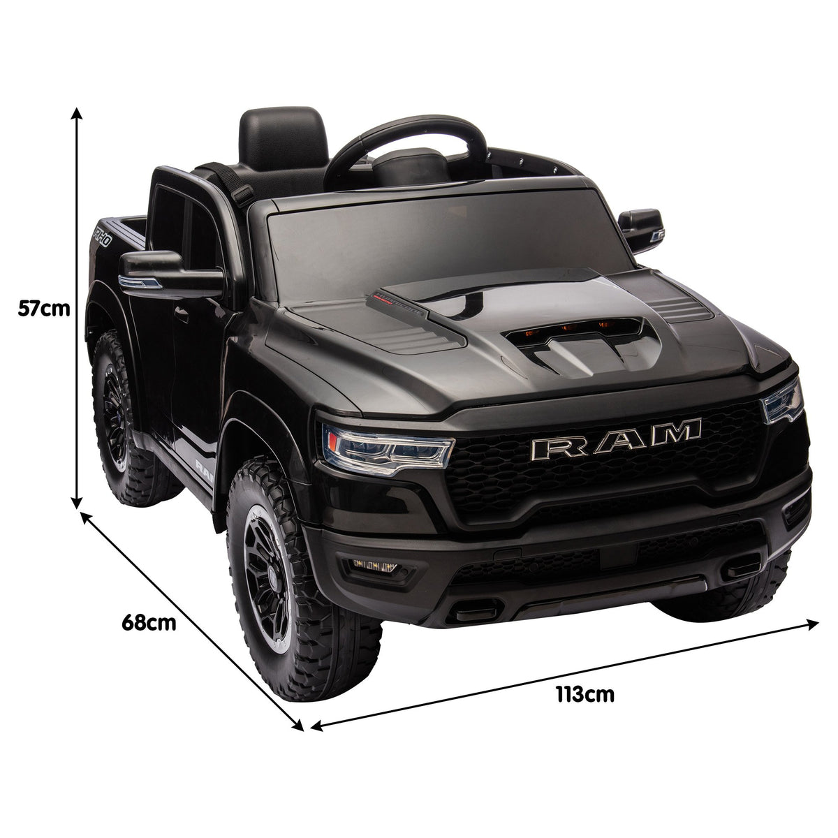 Ram 1500 Rho Kids Electric Ride On Car With Remote Control King Size