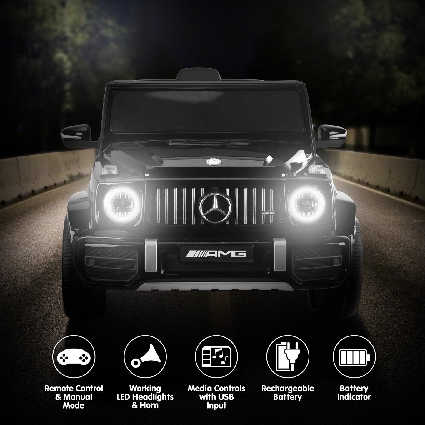 Mercedes Benz Amg Licensed G63 Kids Electric Ride On Car Remote