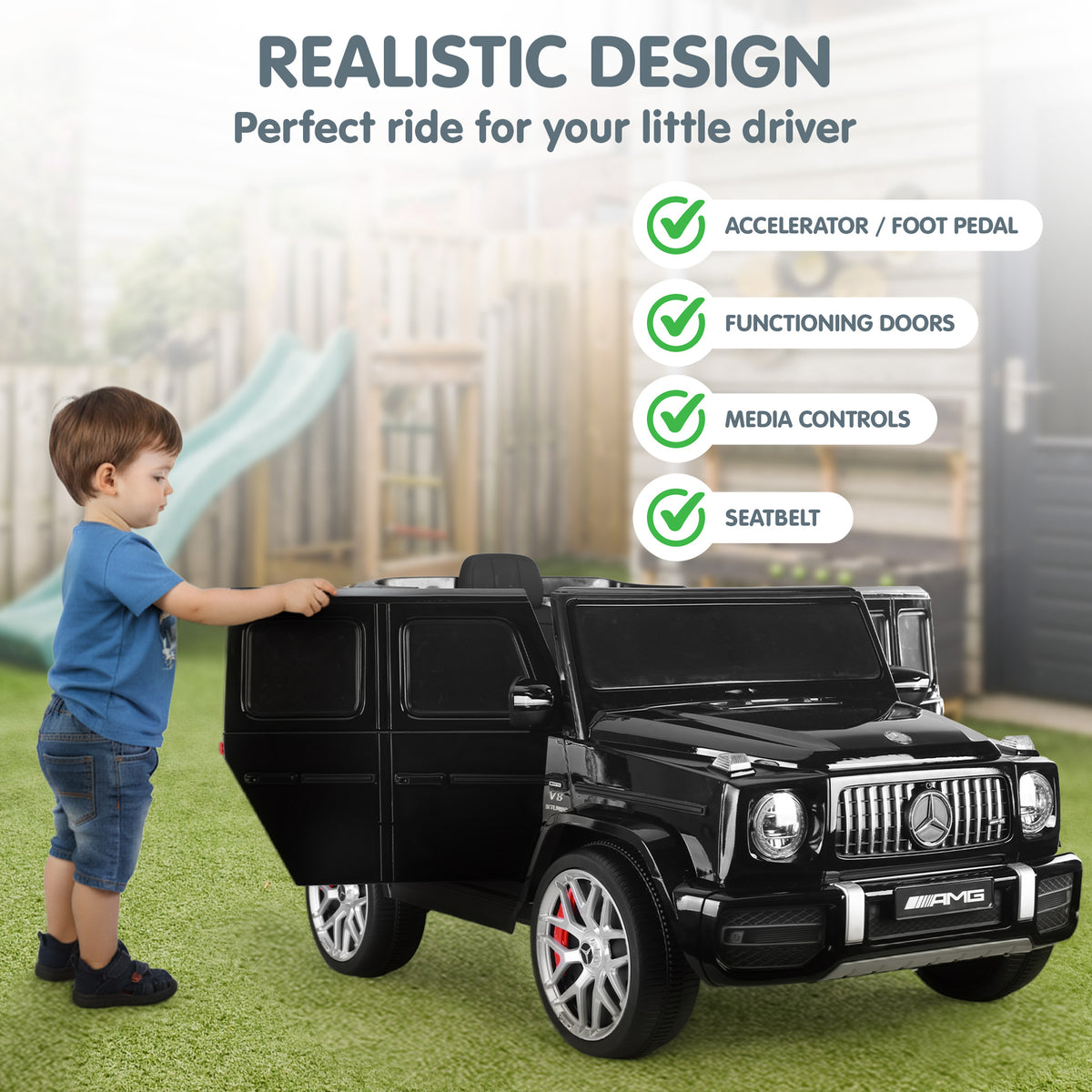 Mercedes Benz Amg Licensed G63 Kids Electric Ride On Car Remote