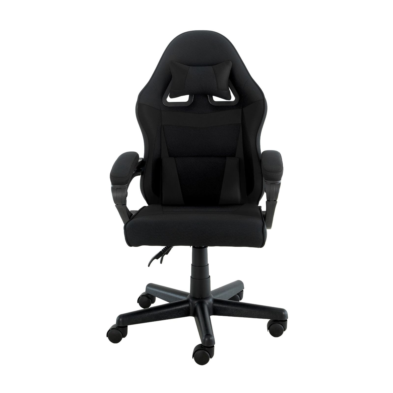 Black chair 58x56x94cm, side view