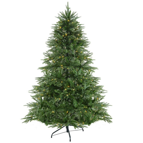  1.2M/1.8M Prelit Everglow Fir Christmas Tree With 150 Led Lights