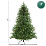 1.2M/1.8M Prelit Everglow Fir Christmas Tree With 150 Led Lights