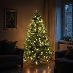 1.2M/1.8M Prelit Everglow Fir Christmas Tree With 150 Led Lights