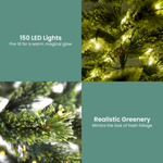 1.2M Prelit Lumina Pine Christmas Tree With 150 Led Lights