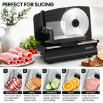 Pronti Electric Meat Slicer- Food Cheese Processor Vegetable Kitchen Deli