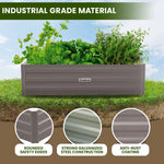 Garden Bed 120 X 60 X 30Cm Galvanized Steel - Grey