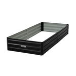 Garden Bed 210 X 90 X 30Cm Galvanized Steel - Black King Size