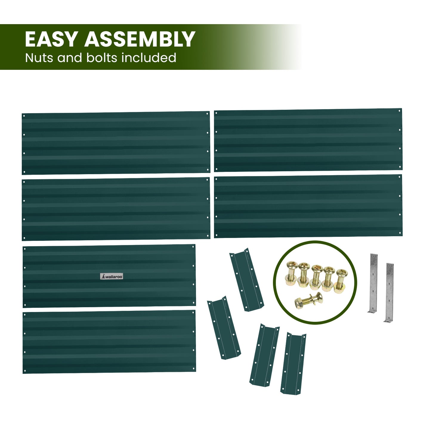 Garden Bed 210 X 90 X 30Cm Galvanized Steel - Green