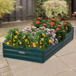 Garden Bed 210 X 90 X 30Cm Galvanized Steel - Green