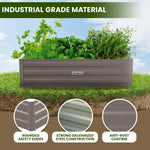 Garden Bed 210 X 90 X 30Cm Galvanized Steel - Grey