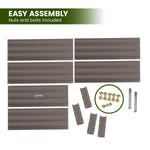 Garden Bed 210 X 90 X 30Cm Galvanized Steel - Grey