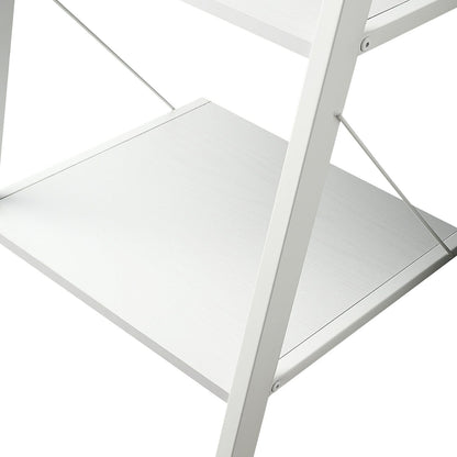 White 5 Tier Shelf Unit 45x45x190cm