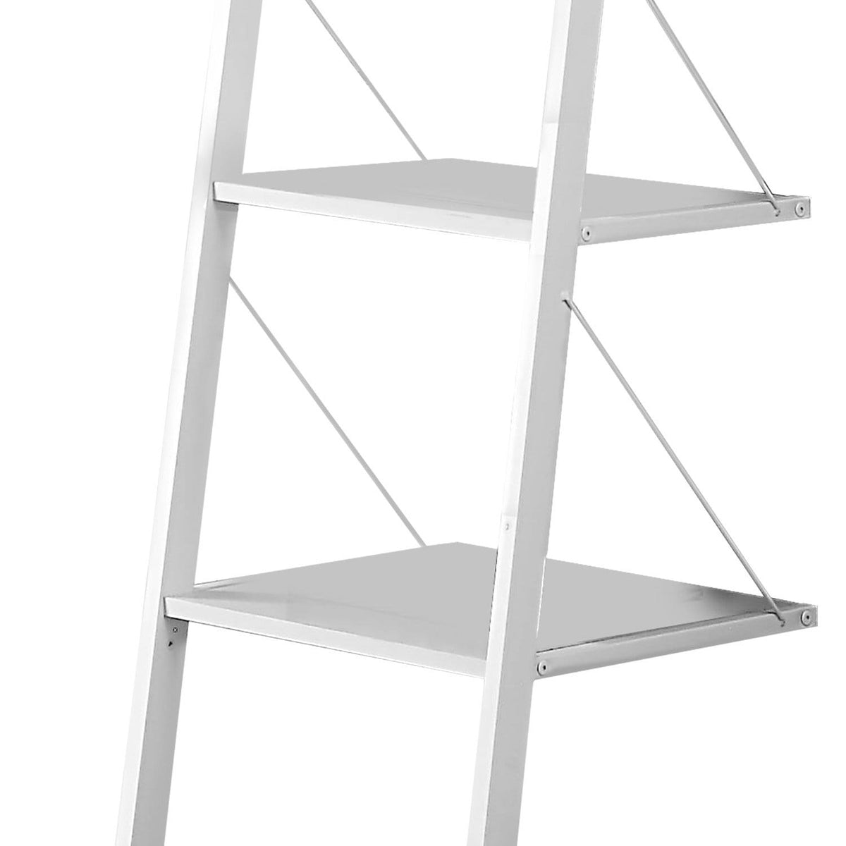White 5 Tier Shelf Unit 45x45x190cm