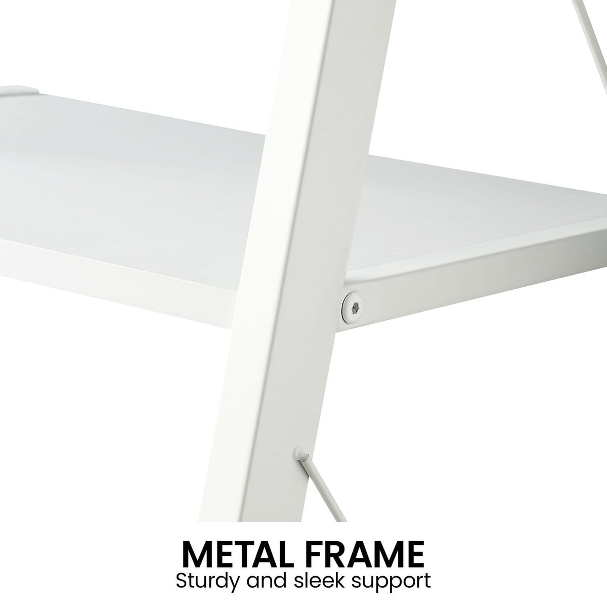 White 5 Tier Shelf Unit 45x45x190cm