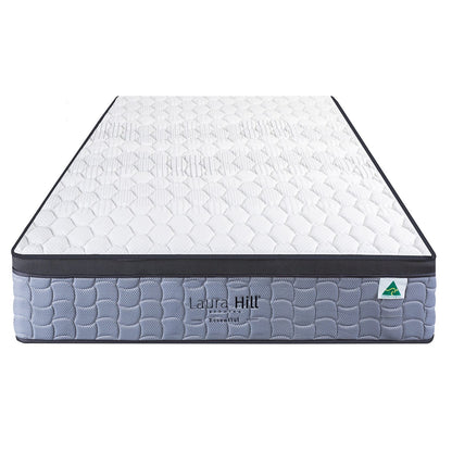 Laura Hill Essential Australian Made Double Premium mattress 138x188x32cm, rear view