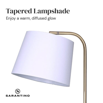Marble End Table Lamp 25.5x30x23cm