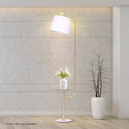 Marble End Table Lamp 25.5x30x23cm