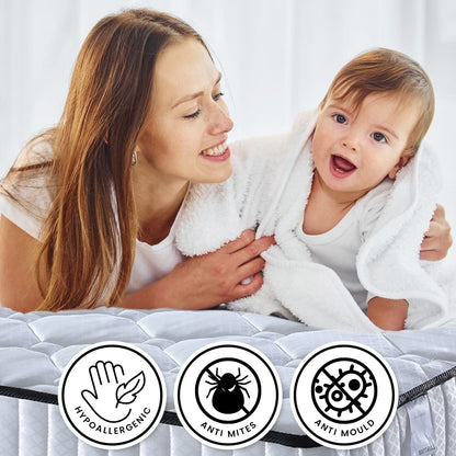 King Single Mattress Pocket Spring Comfort 203x107x21cm