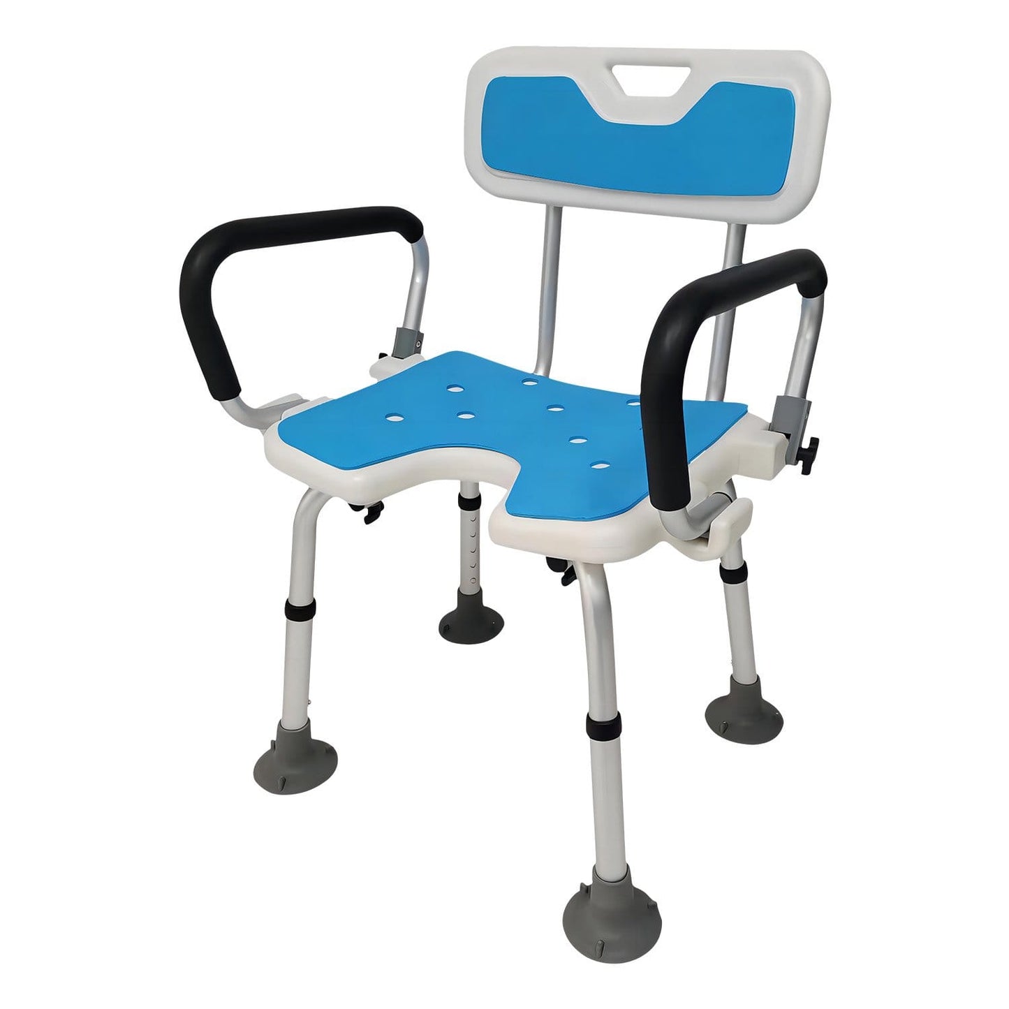 Shower Chair Adjustable Height 47x38x87cm