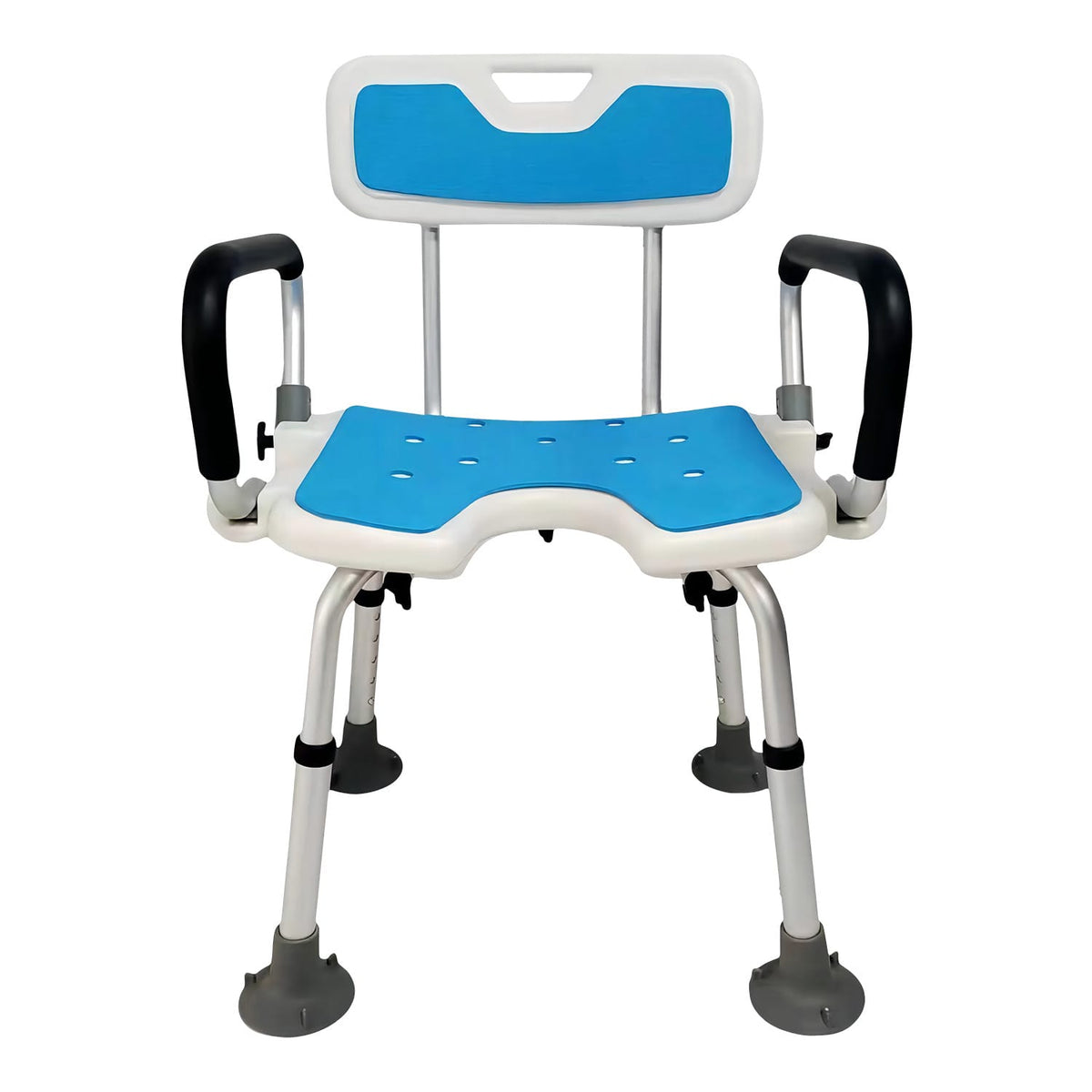 Shower Chair Adjustable Height 47x38x87cm
