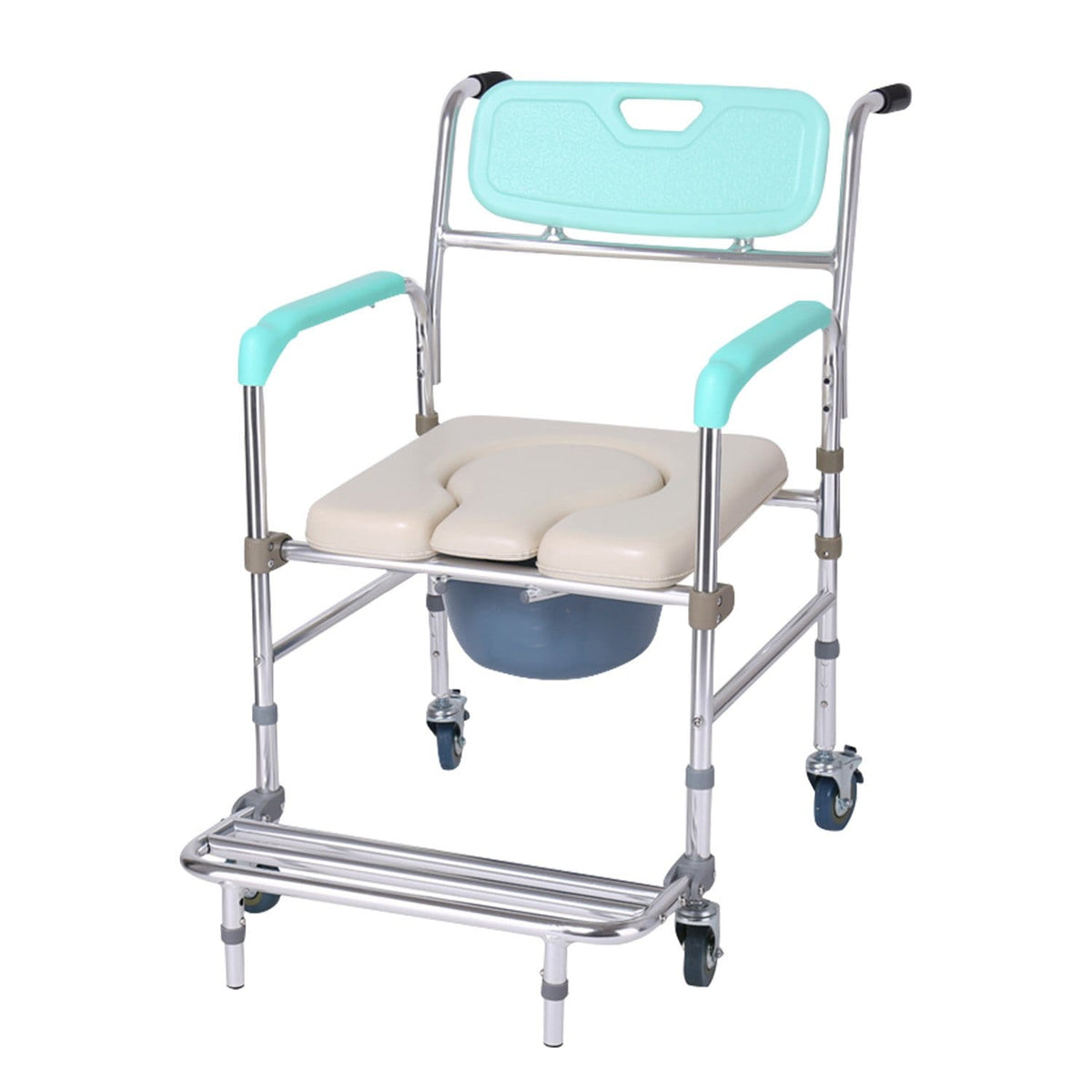 Commode Chair With Footrest 81x57.5x92cm