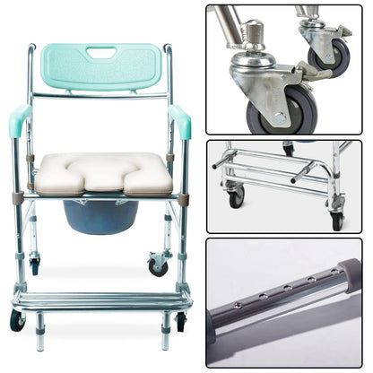 Commode Chair With Footrest 81x57.5x92cm