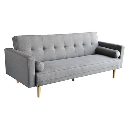 Grey Sofa Bed Lounge 214x88x83cm