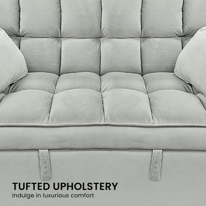 Grey sofa bed 135x95x76cm, view 10