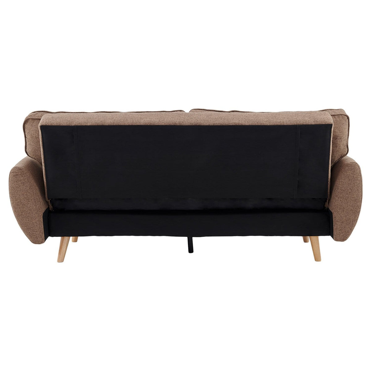 Modular Fabric Sofa Bed Brown