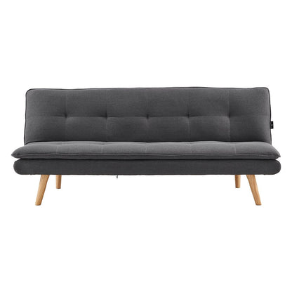 Grey Linen Sofa Bed Lounge 180x80x70cm
