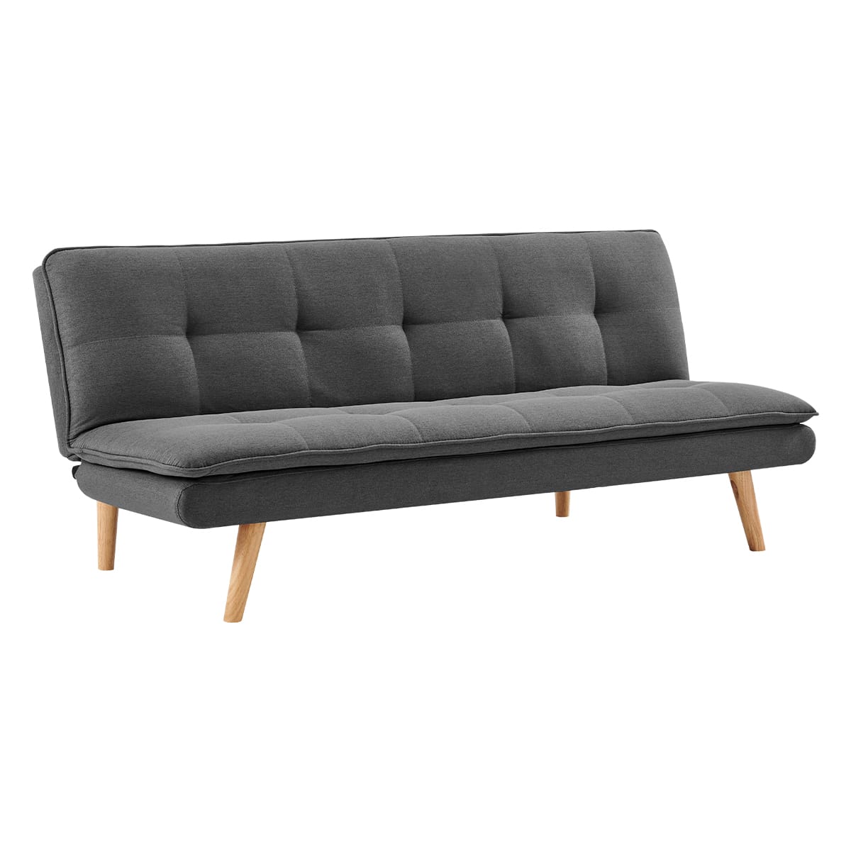 Grey Linen Sofa Bed Lounge 180x80x70cm