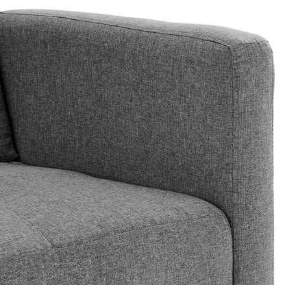 Grey 3-Seater Sofa Bed