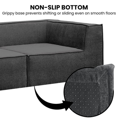 Black sofa 270x169x63cm, view 8