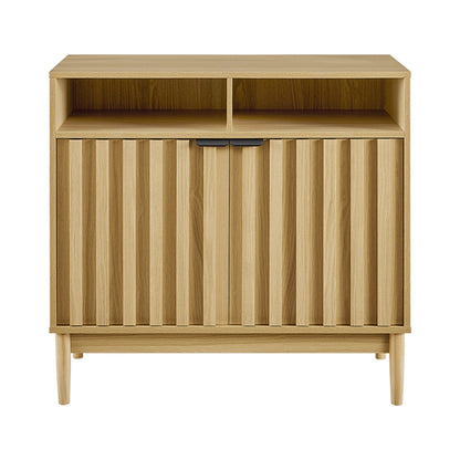 Natural Wood Sideboard Cabinet 88x40x82.5cm