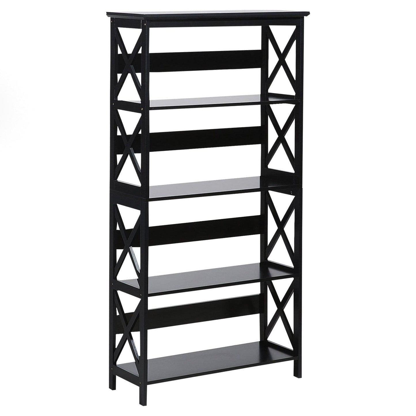 5 Tier Bookcase Modern 80x30x152cm