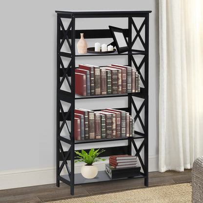 5 Tier Bookcase Modern 80x30x152cm